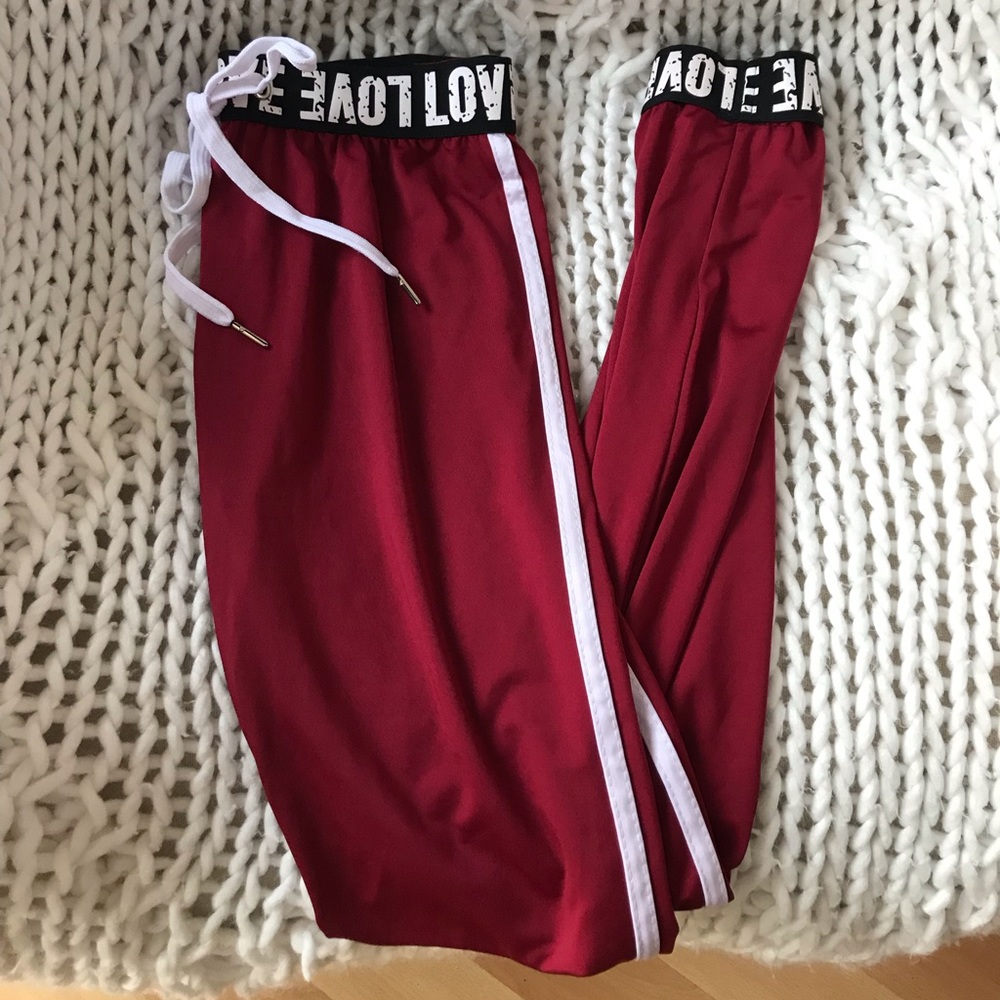 NEW maroon SHEIN leggings